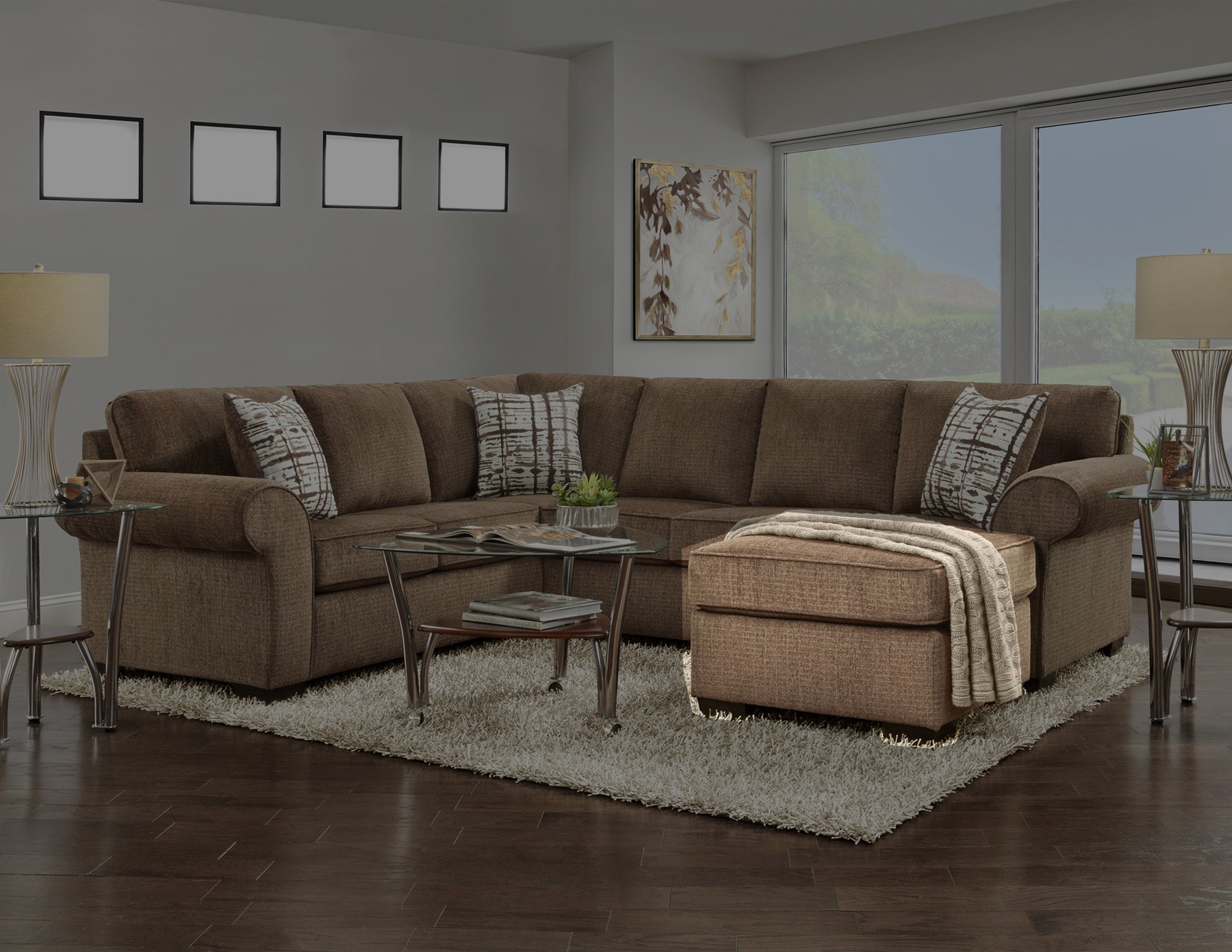 (image for) 3055 Silverton Coffee Floating Ottoman - Click Image to Close